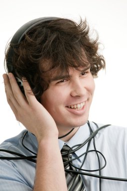Müzik dinliyordum.