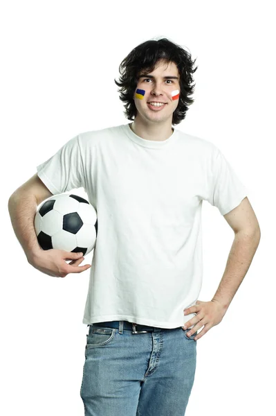 Człowiek z piłką — Zdjęcie stockowe