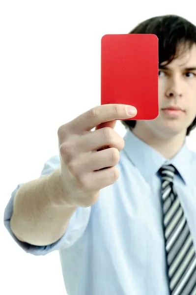 Červená karta — Stock fotografie