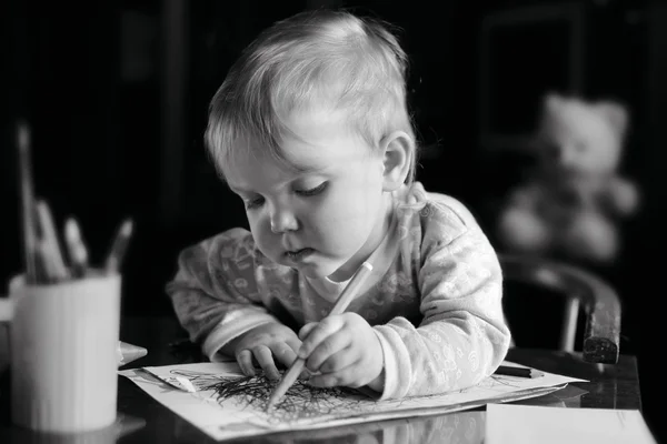 Disegno bambino — Foto Stock