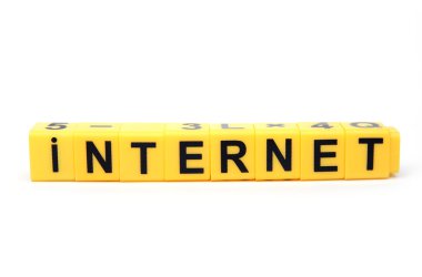 Sarı bloklar kelime ile internet üzerinden bunları