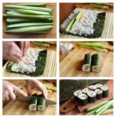 Cooking sushi clipart