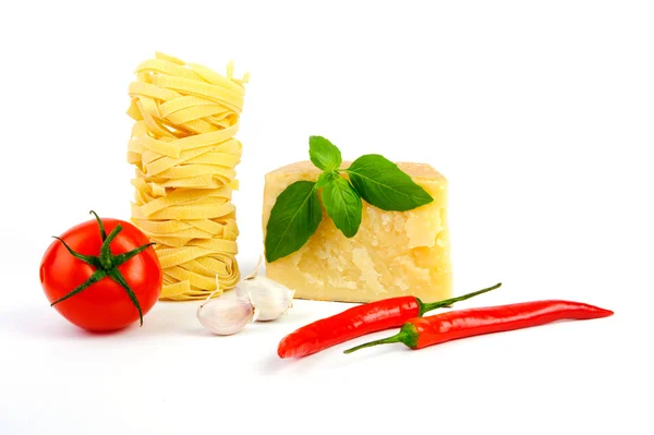Ингредиенты для итальянской пасты — стоковое фото