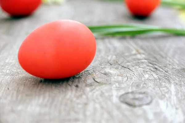 Червоний яйця — стокове фото