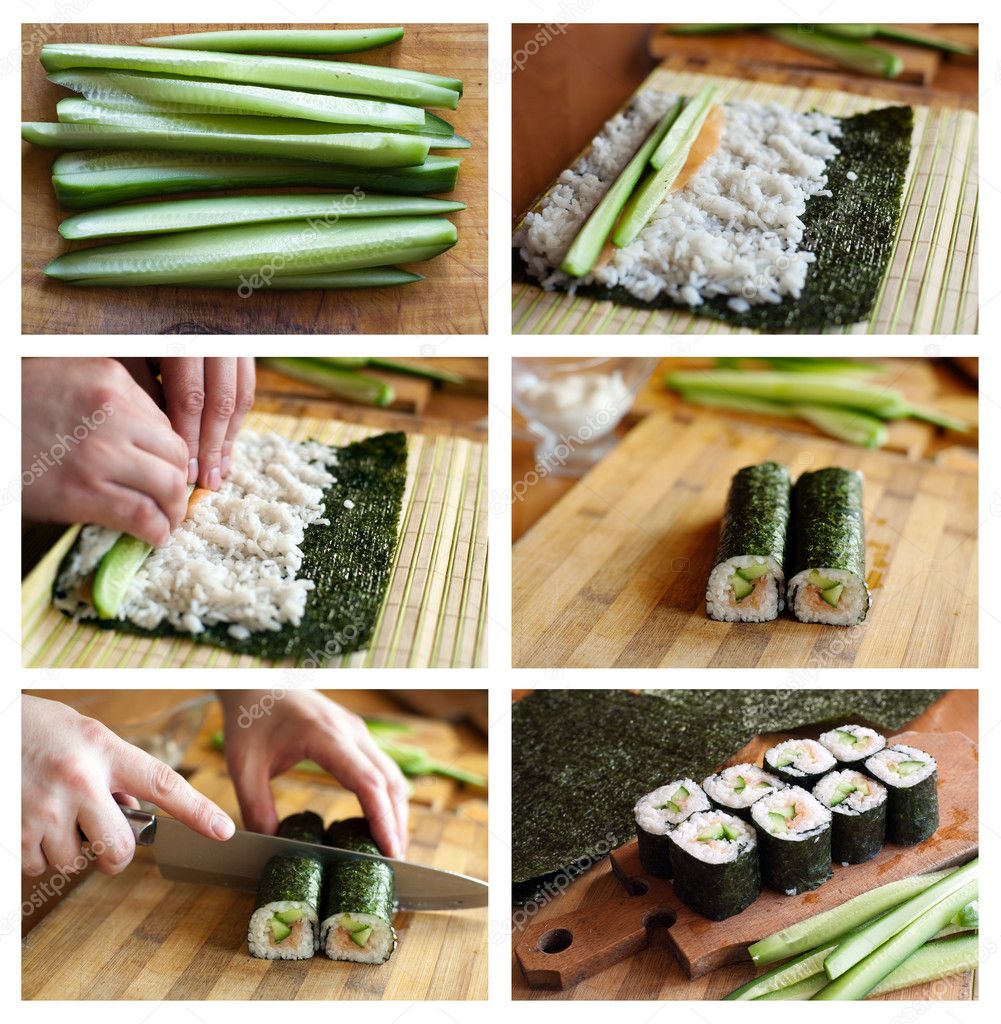 Cooking sushi
