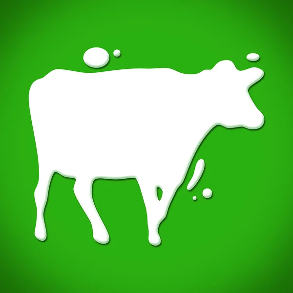 Gotas de leche vaca — Foto de Stock