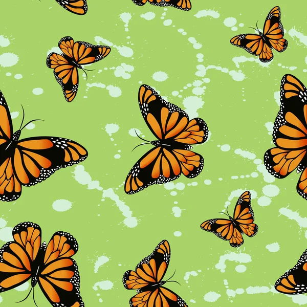 stock image Butterflys on green background.