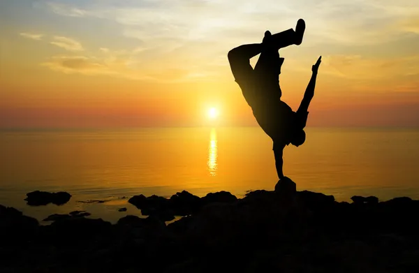 stock image Sunset on the ocean