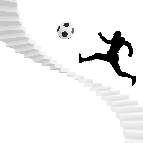 Jalkapallo tai jalkapalloilija — kuvapankkivalokuva