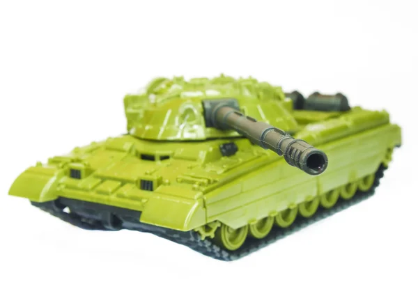 Yeşil oyuncak tank — Stok fotoğraf