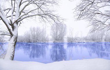 Frozen river clipart