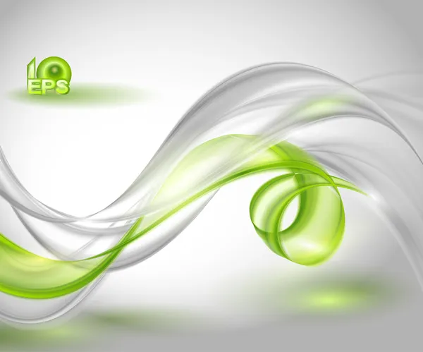Абстрактный серый фон с зеленым элементом Лицензионные Стоковые Иллюстрации