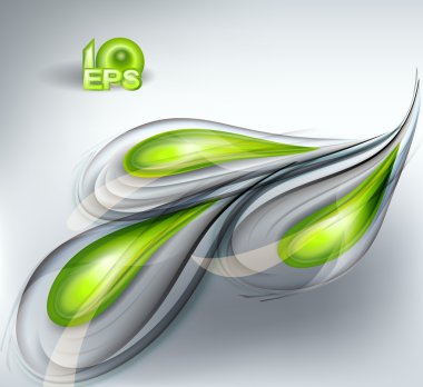 Abstract vector background green clipart