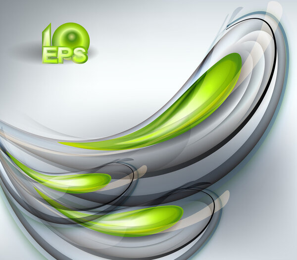 Abstract vector background green