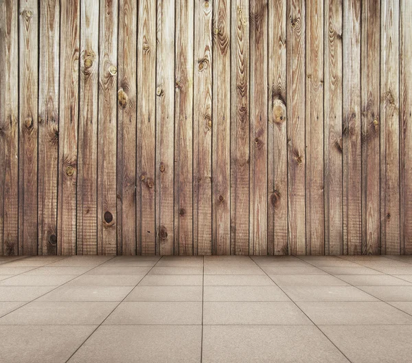 Gamla rum med kaklade golv — Stockfoto