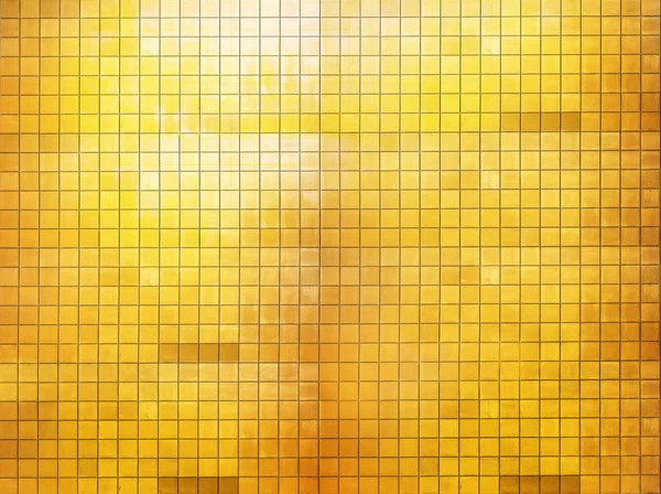 Gouden mozaïek muur — Stockfoto