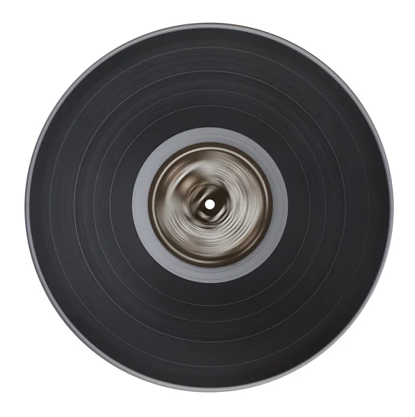 stock image Old vinyl record isolated