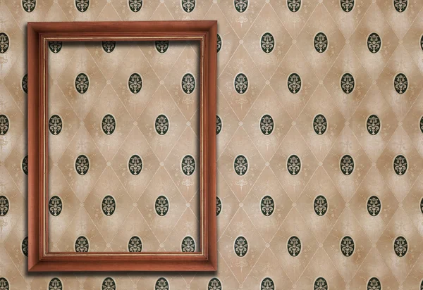 Frame on wallpaper — Stock Photo, Image