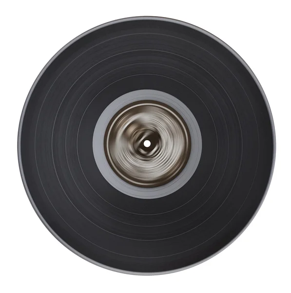 Velho disco de vinil isolado — Fotografia de Stock