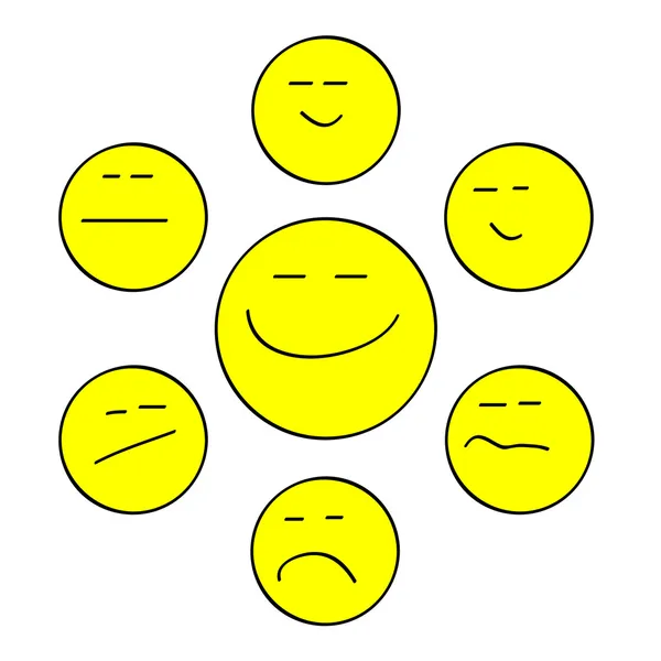 Fórum amarelo sorri —  Vetores de Stock