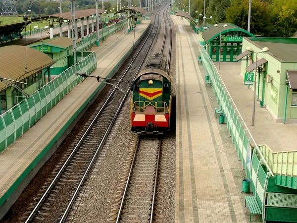 Moving locomotive — Stock Photo, Image