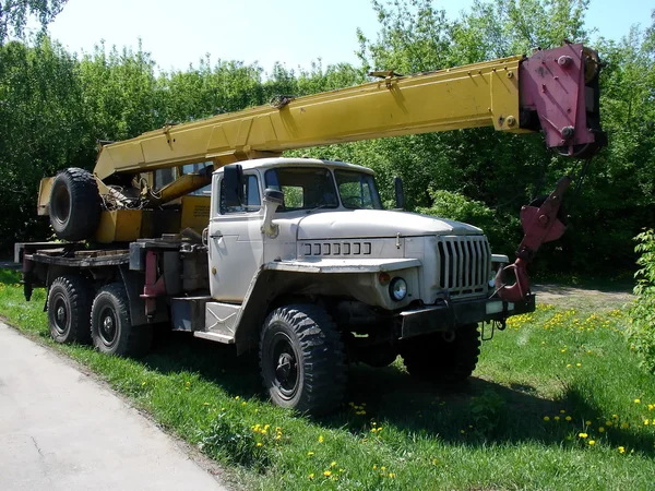 Truck with crane — Stock Photo, Image