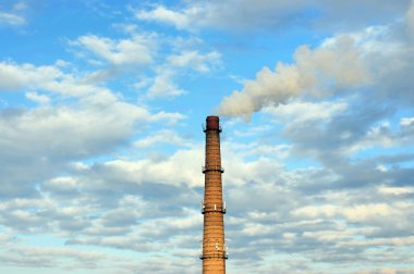 Smoking chimney stack clipart