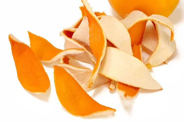 Tăiați felii de coajă de portocală — Fotografie, imagine de stoc