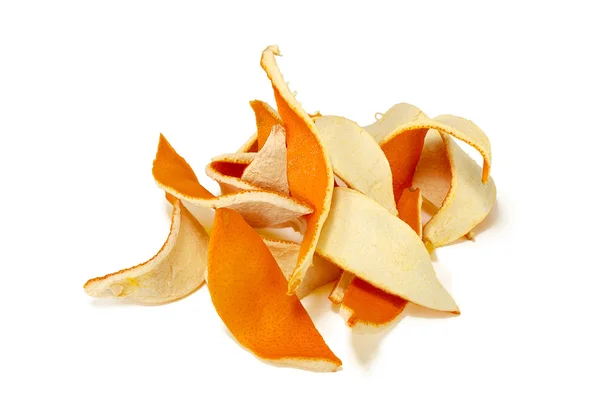 Snij sneetjes sinaasappelschil — Stockfoto