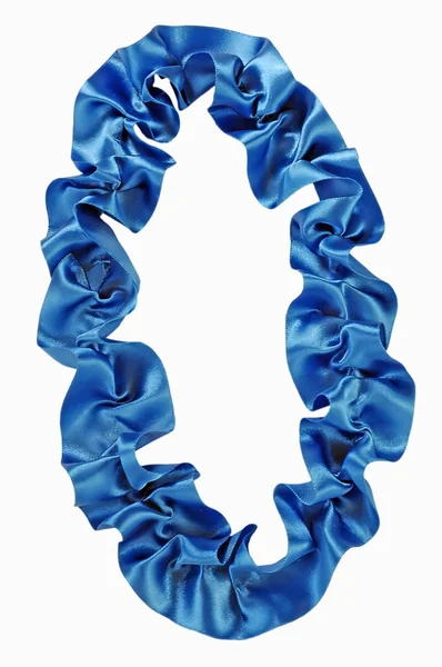 Number 0 of satin ribbon — Stock Photo, Image