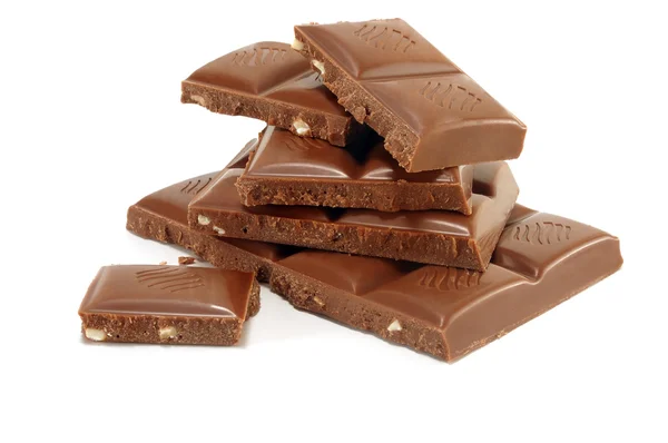 Heap of the broken chocolate — Stock Photo, Image