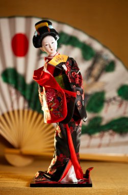 Geisha doll clipart