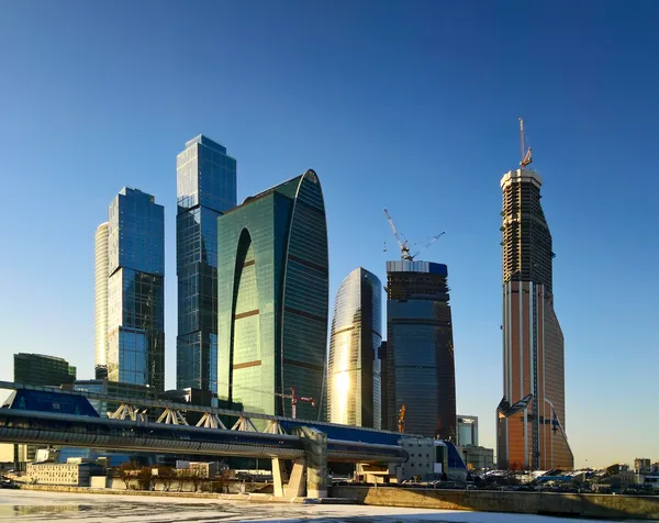 Μόσχα πόλη επιχειρηματικό κέντρο — Φωτογραφία Αρχείου