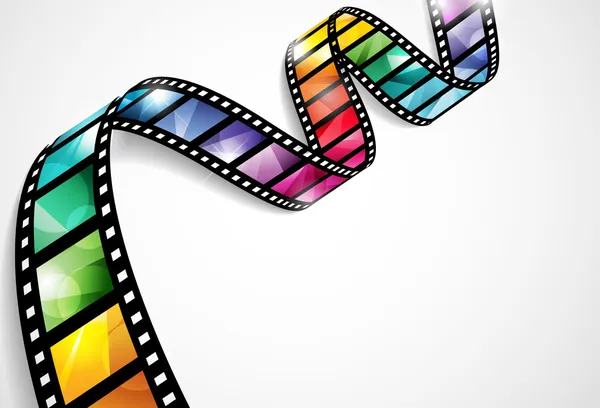 Colorful film strip — Stock Vector