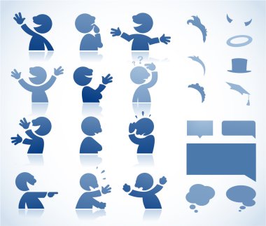 Talking cartoon character clipart