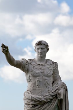 Roman Emperor Augustus Statue clipart