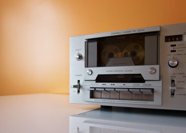 Vintage stereo kaset kaset çalar kaydedici ya da oyuncu