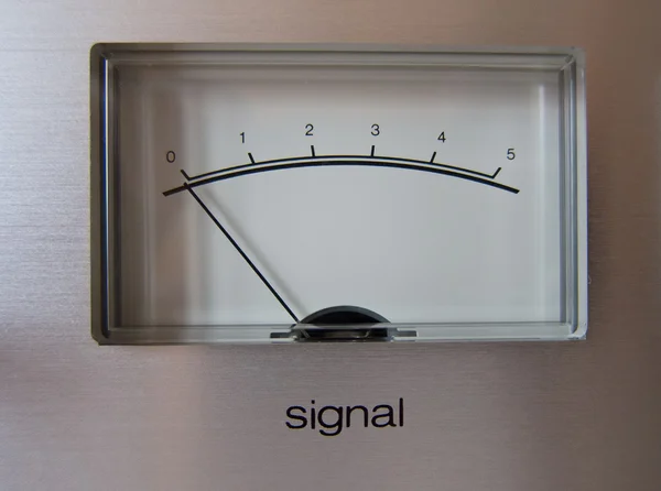 Sygnał analogowy vu metr — Zdjęcie stockowe