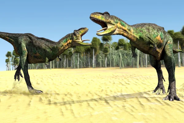 Двох динозаврів — стокове фото