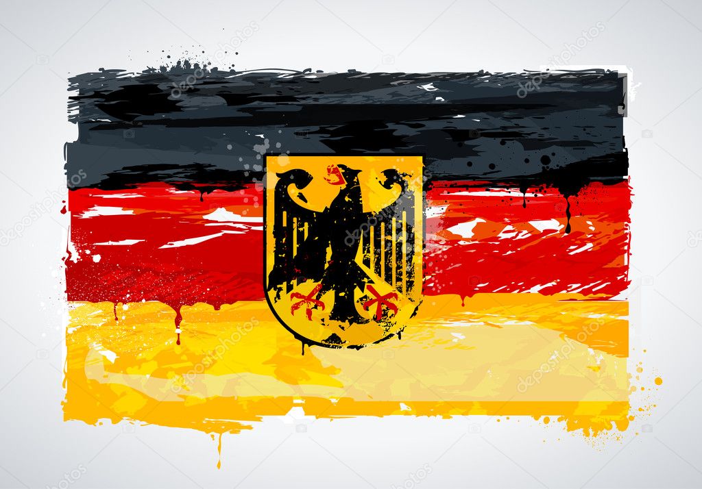 Grunge Germany national flag