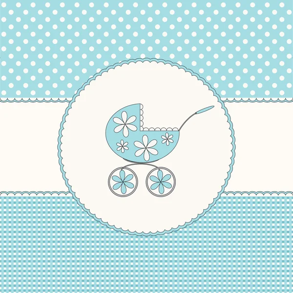 Bébé garçon fond bleu — Image vectorielle