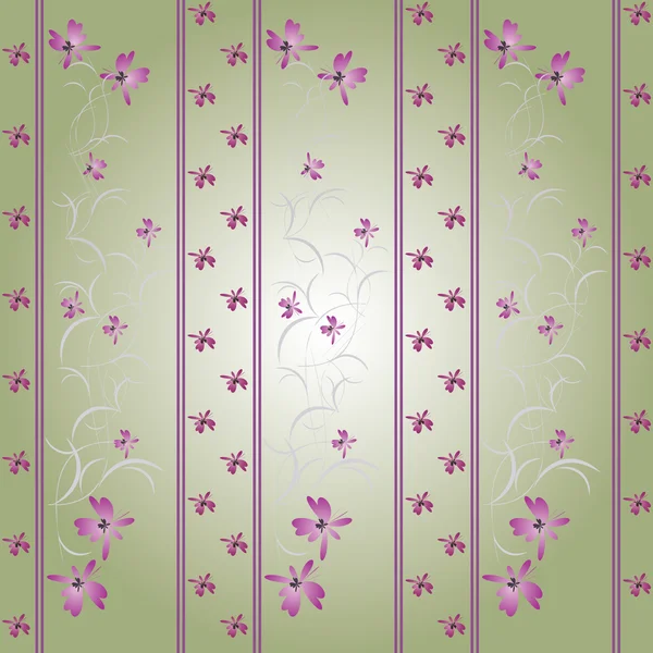 Nahtloser Hintergrund mit floralem Muster — Stockvektor