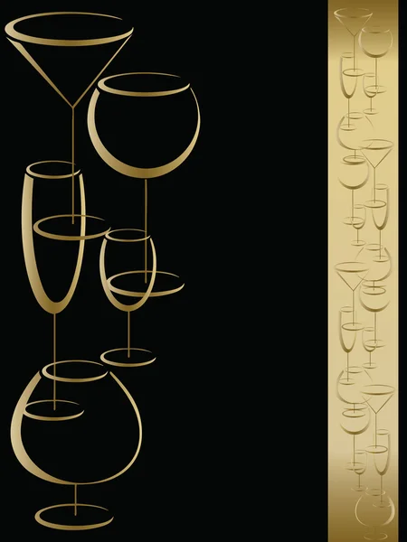 Copertina carta dei vini menu — Vettoriale Stock