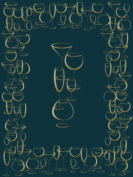 Cover der Weinkarte Speisekarte — Stockvektor