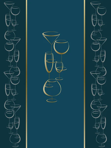 Cover van wijn kaart menu — Stok Vektör