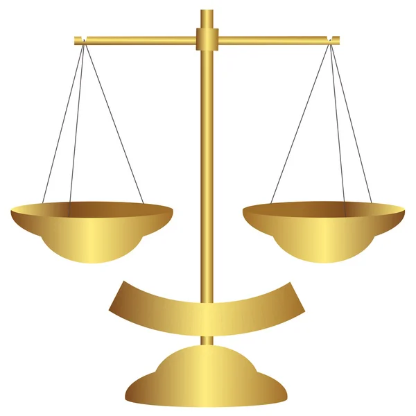 Золотая шкала / баланс — стоковый вектор