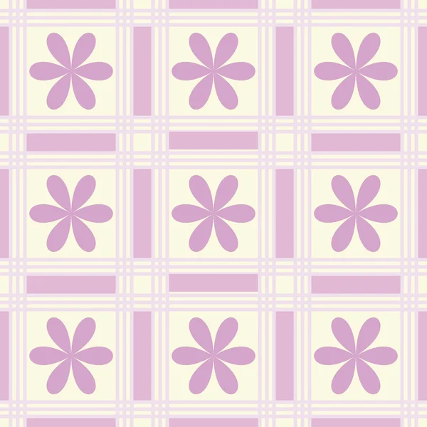 Безшовний рожевий фон з квітами — стоковий вектор
