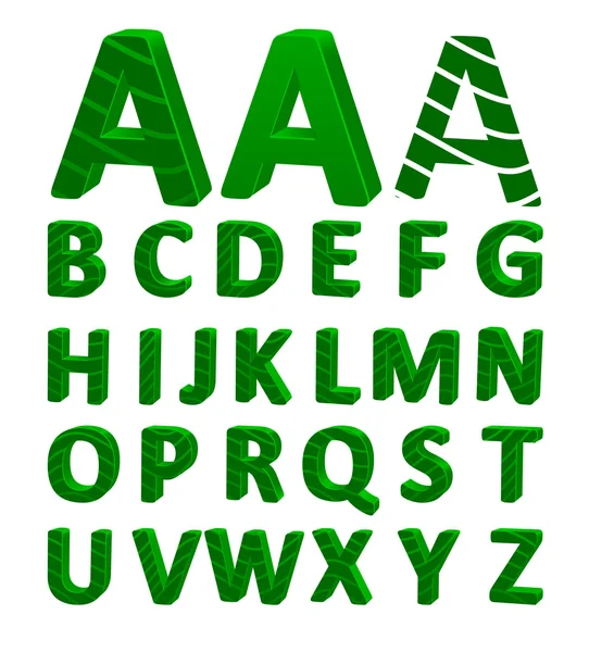 Карикатурный векторный шрифт, полный алфавит — стоковый вектор
