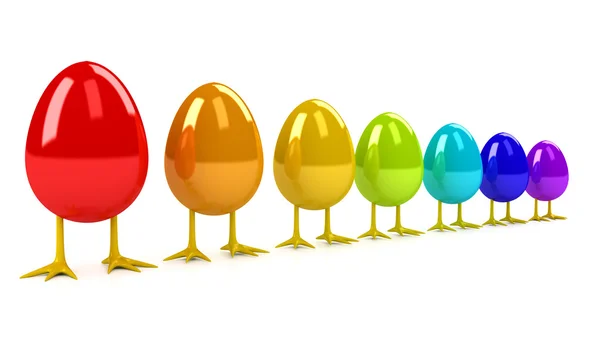 Easter Egg over white background — Stock Photo, Image