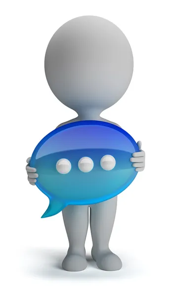 3d small - chat icon — Stock Photo, Image